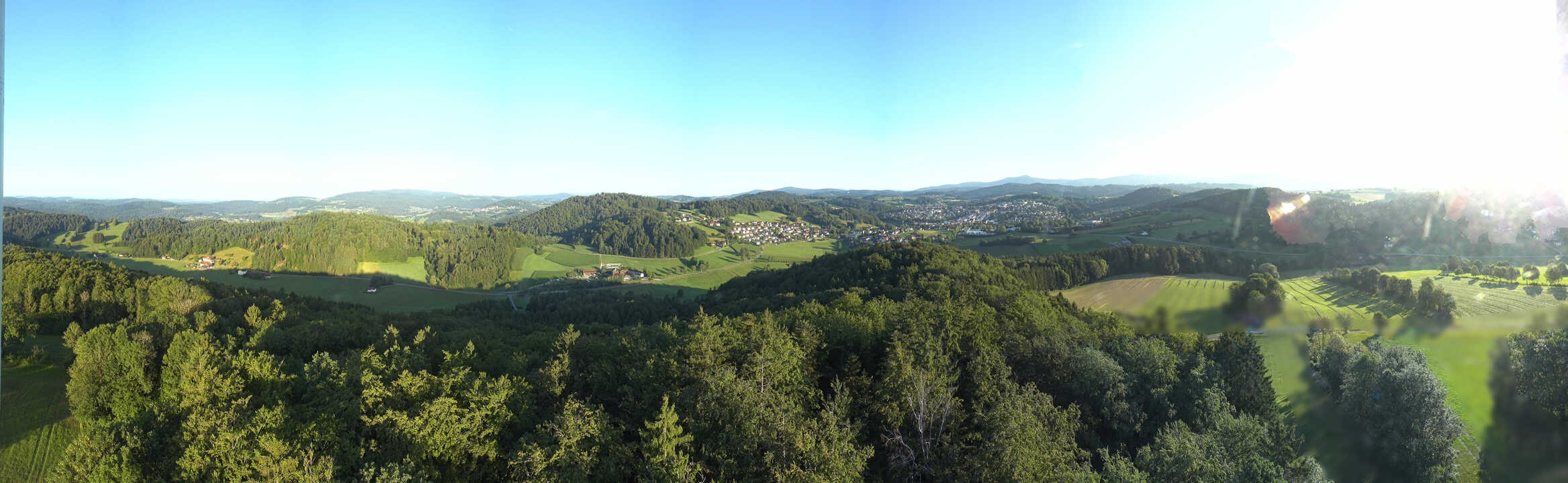 Archiv Foto Webcam Panoramablick über Grafenau im Bayerischen Wald