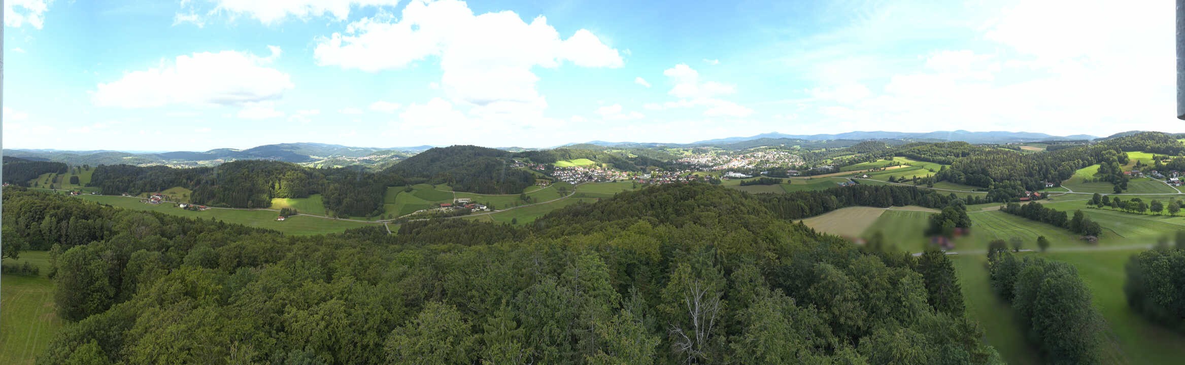 Archiv Foto Webcam Panoramablick über Grafenau im Bayerischen Wald