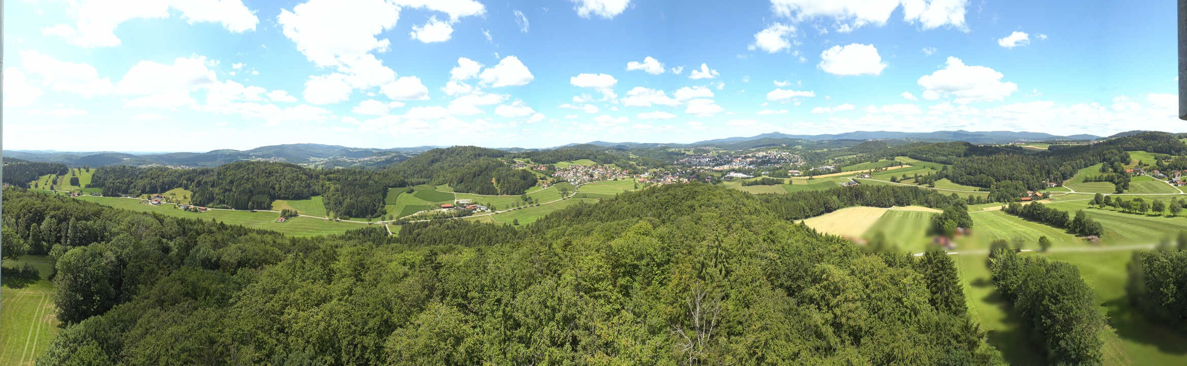Archiv Foto Webcam Panoramablick über Grafenau im Bayerischen Wald