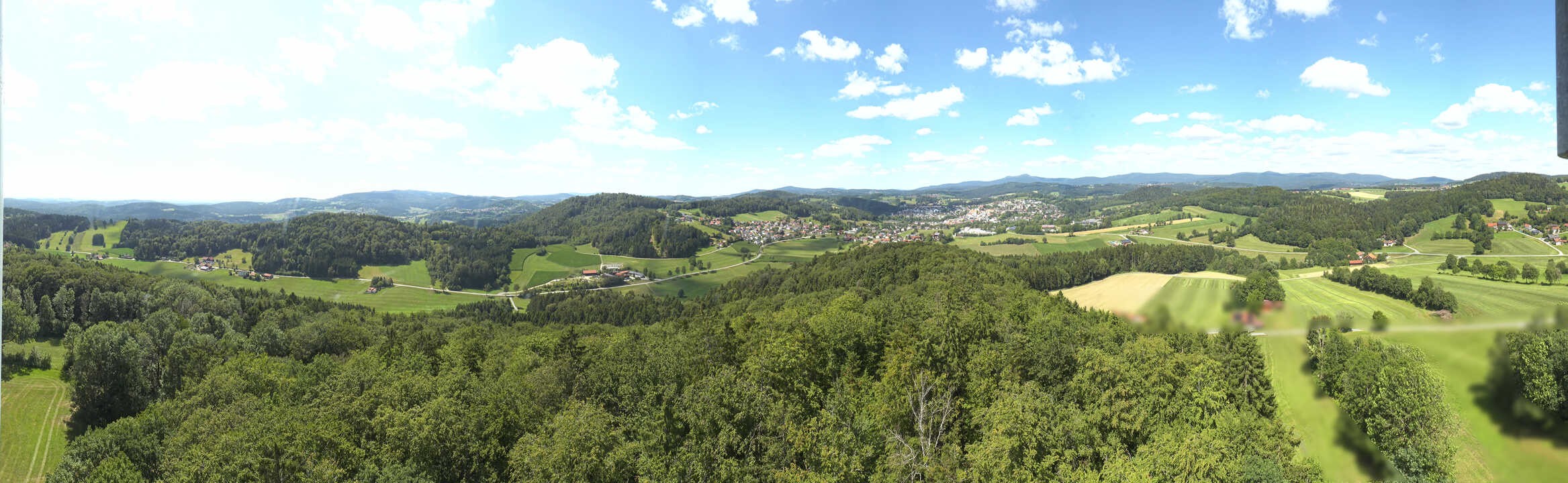 Archiv Foto Webcam Panoramablick über Grafenau im Bayerischen Wald