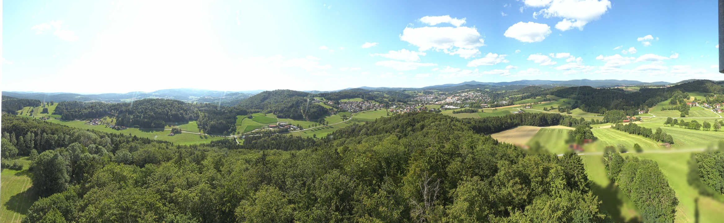 Archiv Foto Webcam Panoramablick über Grafenau im Bayerischen Wald