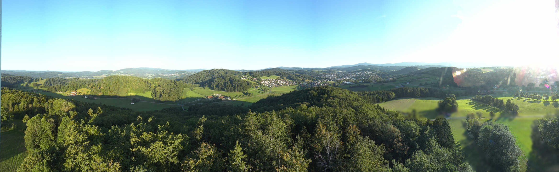 Archiv Foto Webcam Panoramablick über Grafenau im Bayerischen Wald