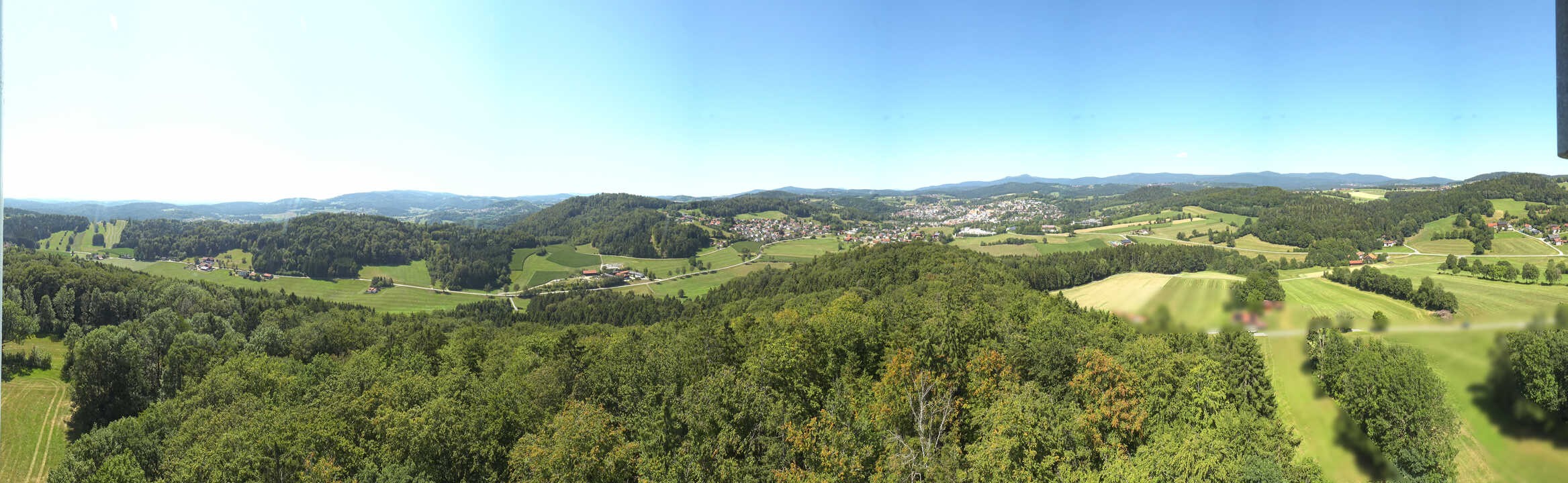 Archiv Foto Webcam Panoramablick über Grafenau im Bayerischen Wald
