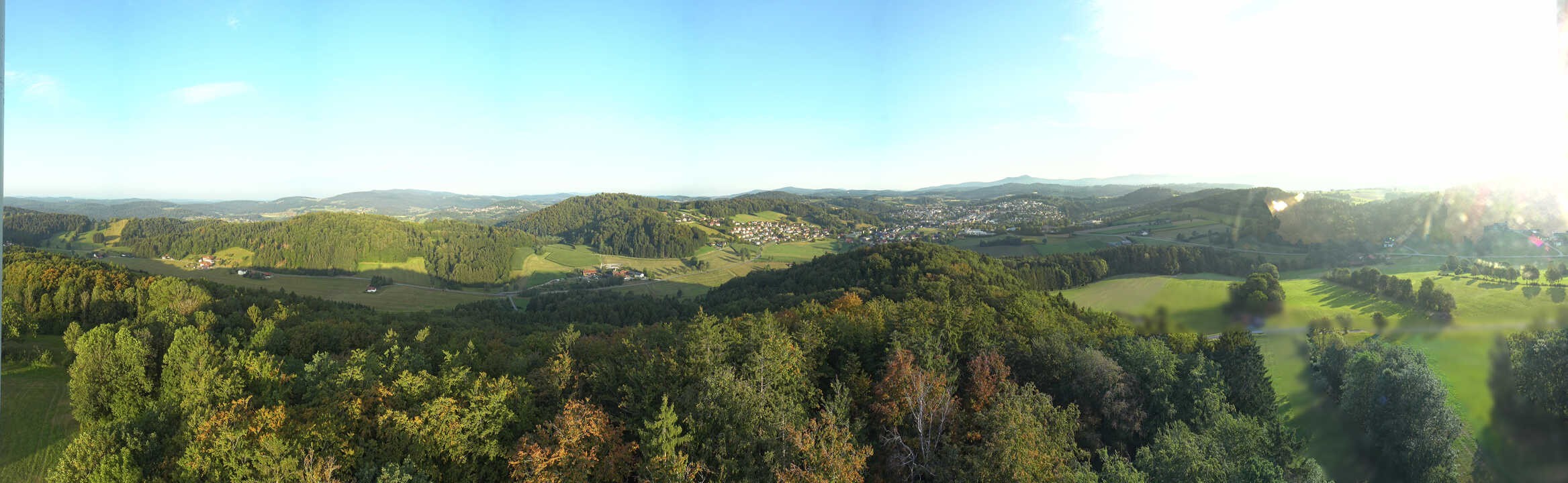 Archiv Foto Webcam Panoramablick über Grafenau im Bayerischen Wald