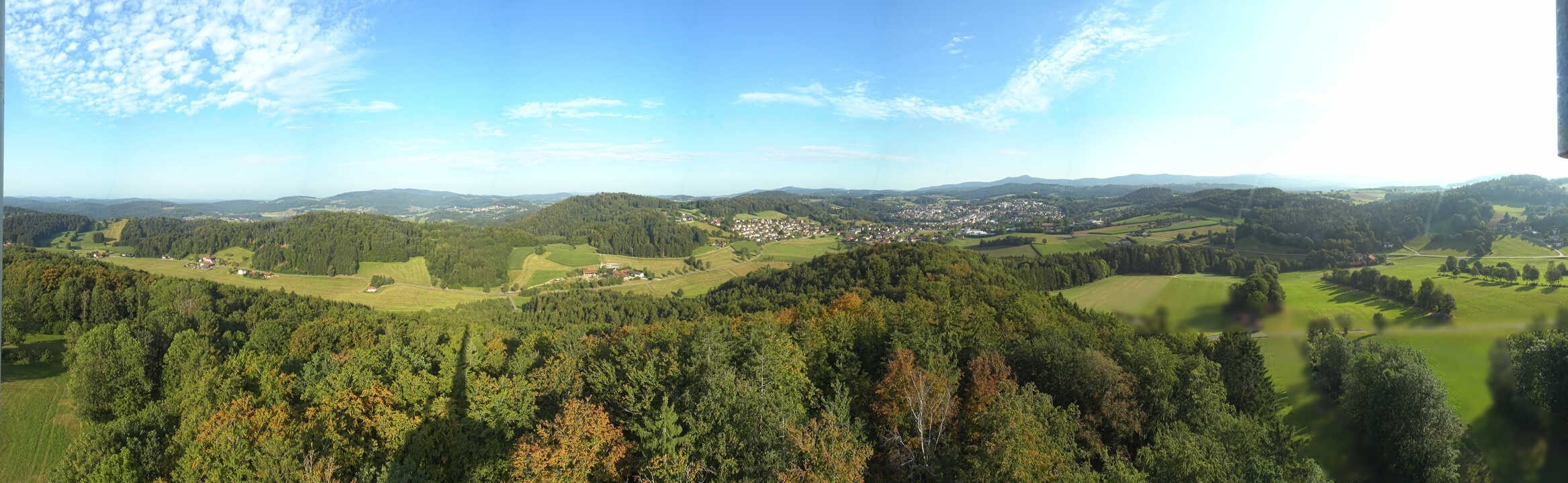 Archiv Foto Webcam Panoramablick über Grafenau im Bayerischen Wald