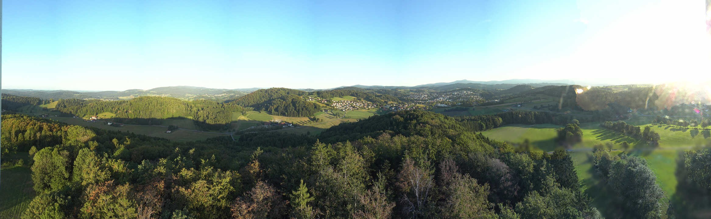 Archiv Foto Webcam Panoramablick über Grafenau im Bayerischen Wald