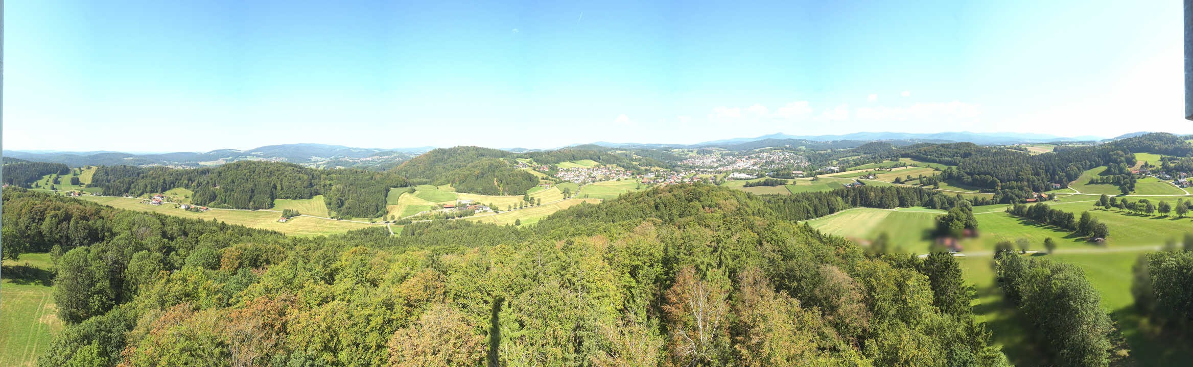 Archived image Webcam Panoramic view of Grafenau in the Bavarian Forest