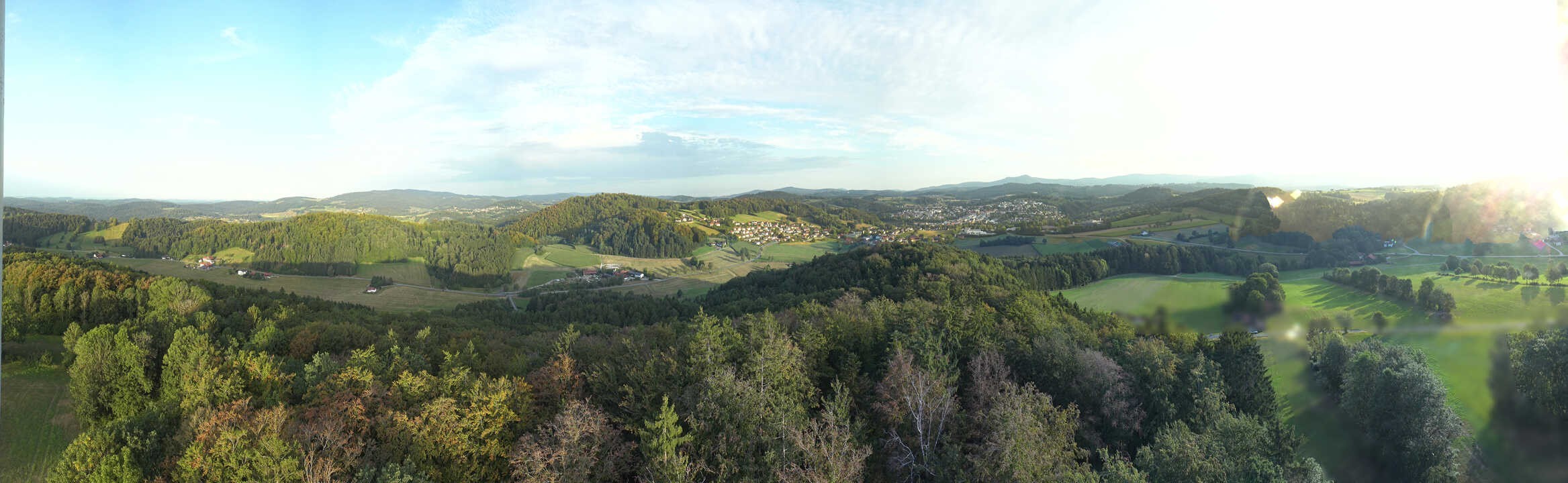 Archiv Foto Webcam Panoramablick über Grafenau im Bayerischen Wald
