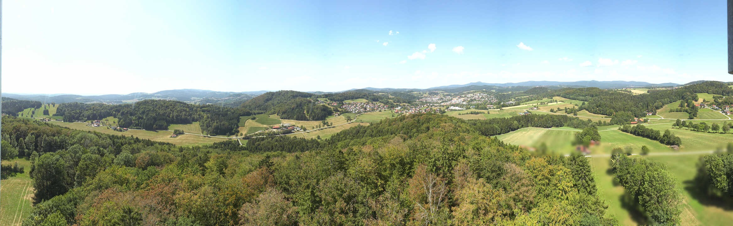 Archiv Foto Webcam Panoramablick über Grafenau im Bayerischen Wald