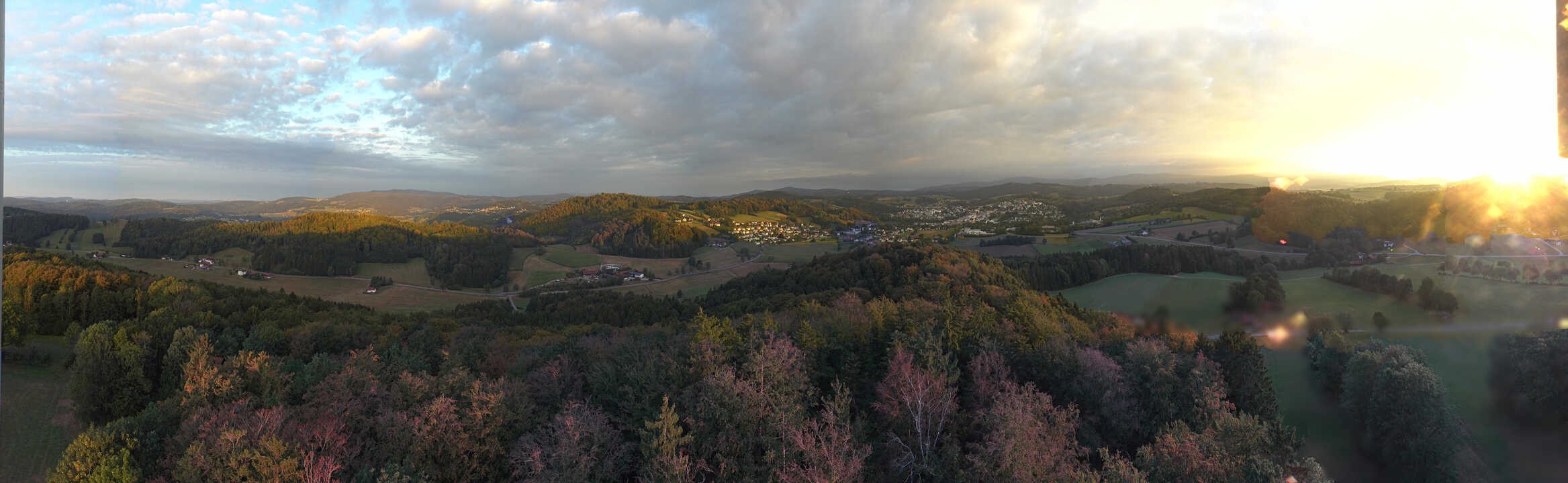 Archiv Foto Webcam Panoramablick über Grafenau im Bayerischen Wald