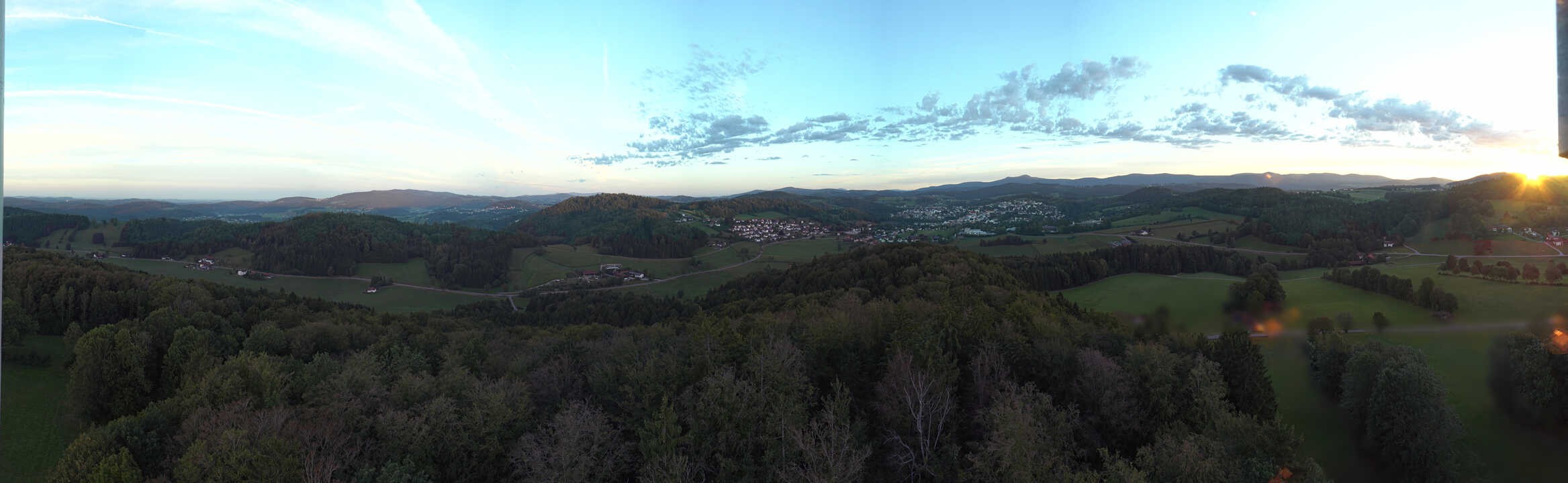 Archiv Foto Webcam Panoramablick über Grafenau im Bayerischen Wald