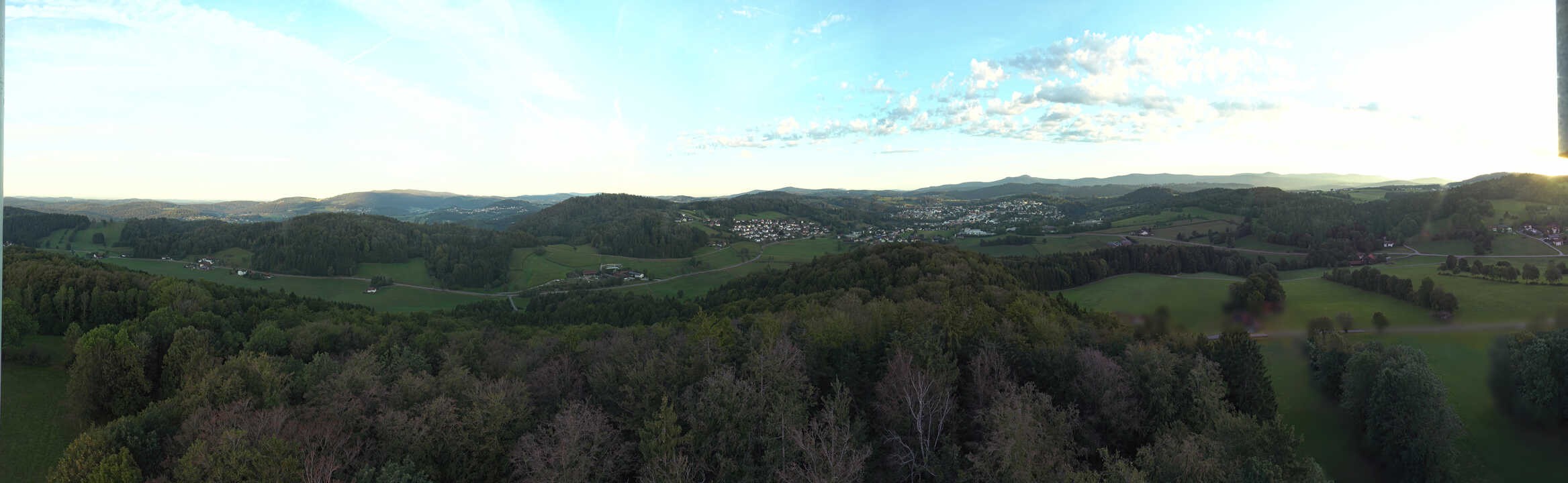 Archiv Foto Webcam Panoramablick über Grafenau im Bayerischen Wald