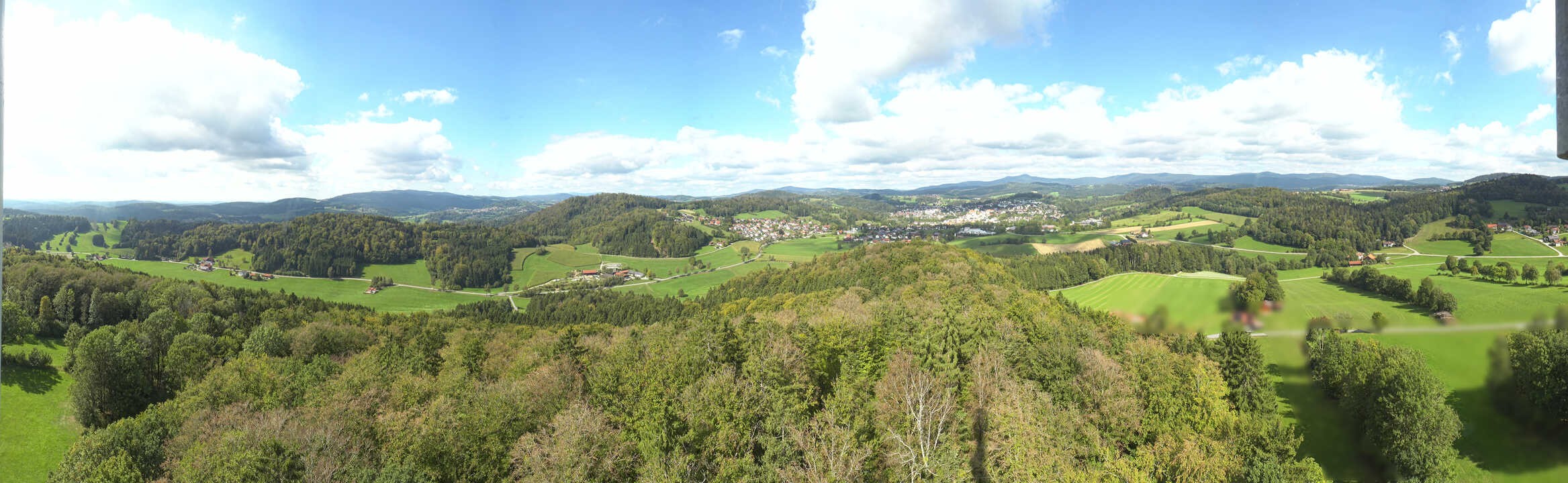 Archiv Foto Webcam Panoramablick über Grafenau im Bayerischen Wald