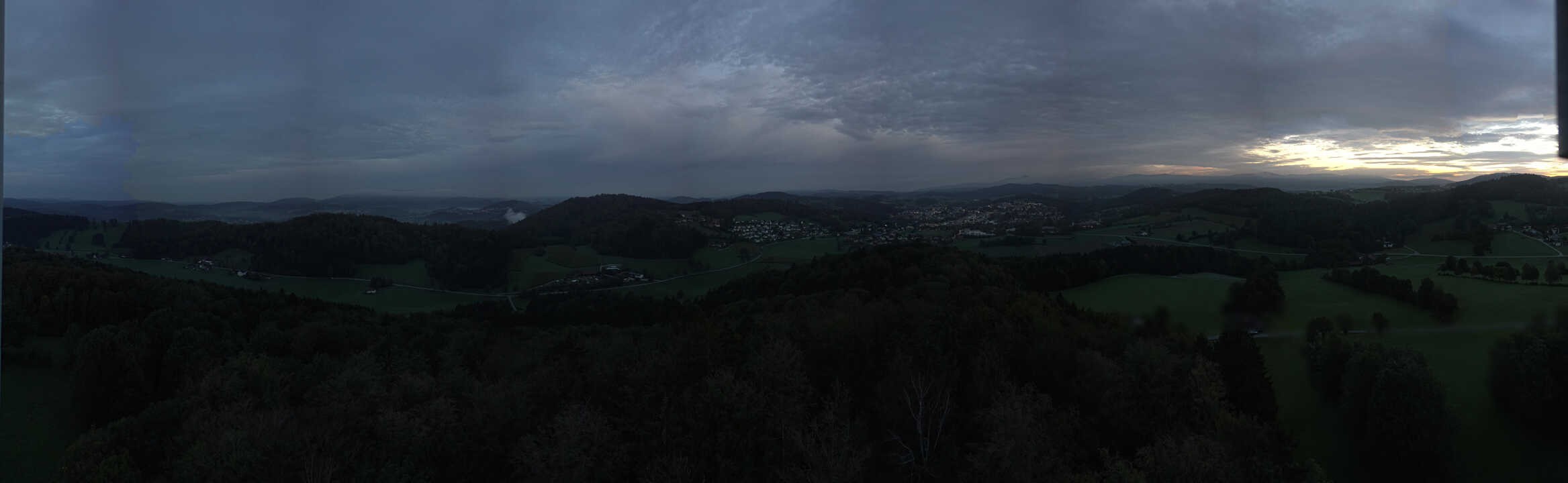 Archived image Webcam Panoramic view of Grafenau in the Bavarian Forest