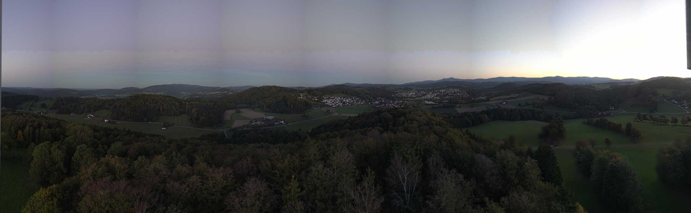 Archiv Foto Webcam Panoramablick über Grafenau im Bayerischen Wald