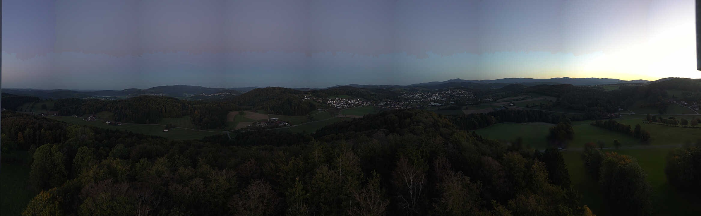 Archiv Foto Webcam Panoramablick über Grafenau im Bayerischen Wald