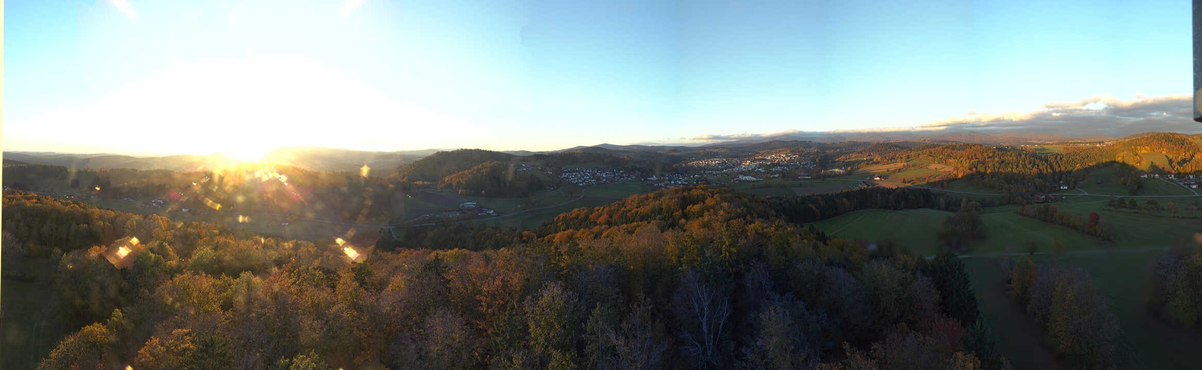 Archiv Foto Webcam Panoramablick über Grafenau im Bayerischen Wald