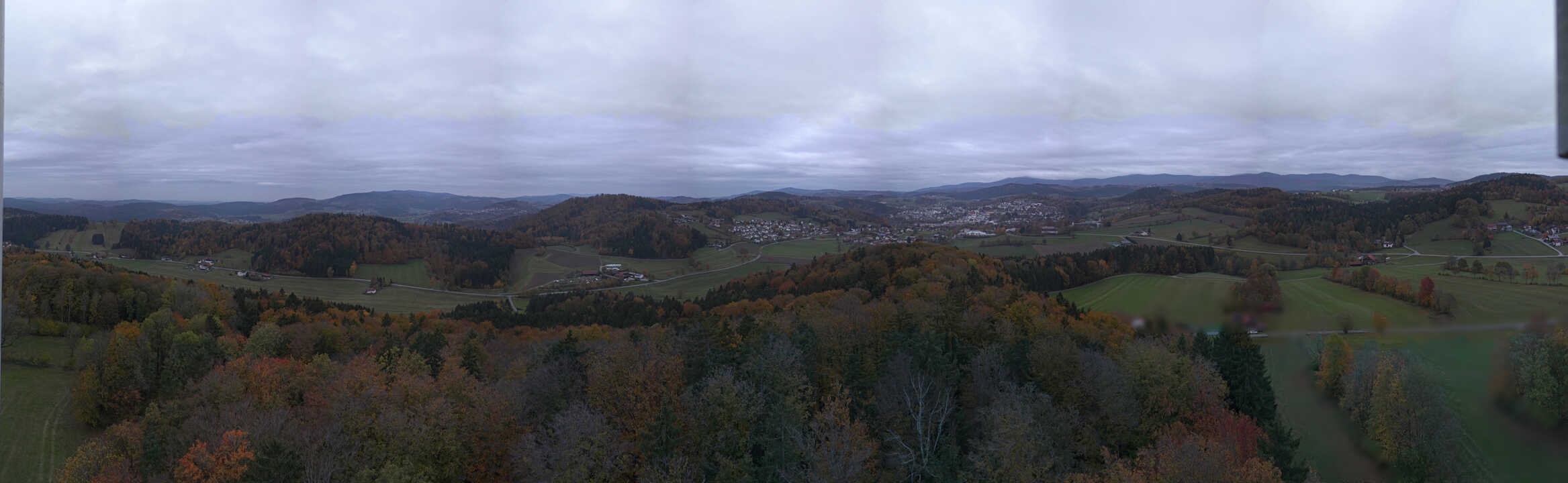 Archiv Foto Webcam Panoramablick über Grafenau im Bayerischen Wald
