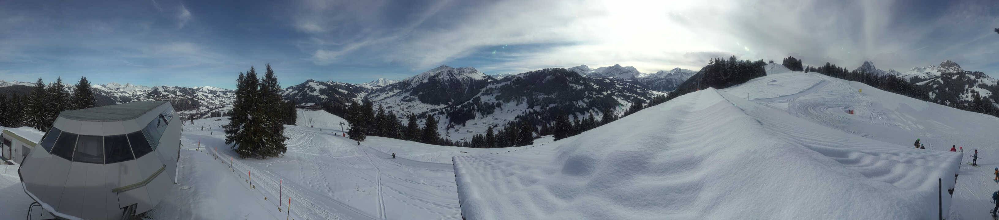 Archived image Webcam Gstaad - Top Station Saanen-Eggli