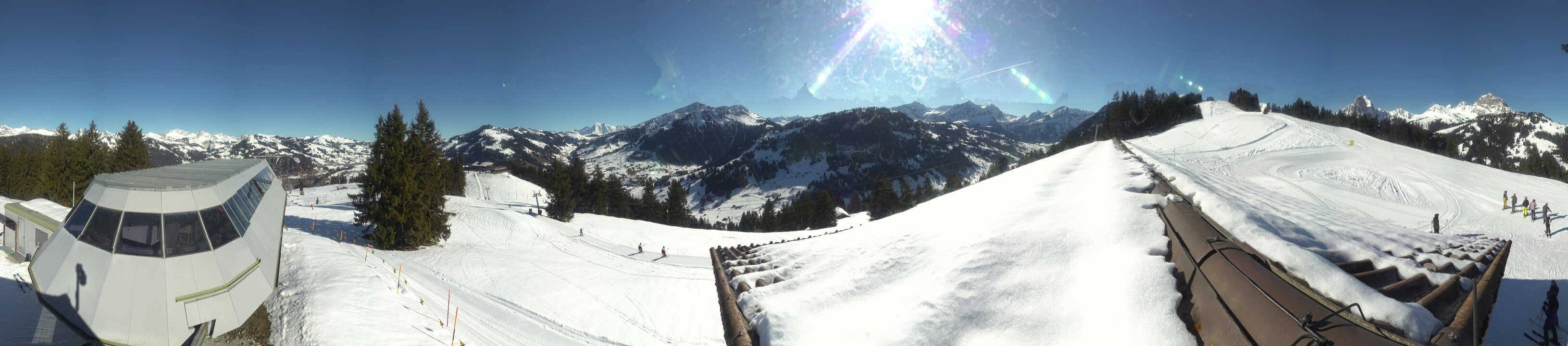 Archived image Webcam Gstaad - Top Station Saanen-Eggli