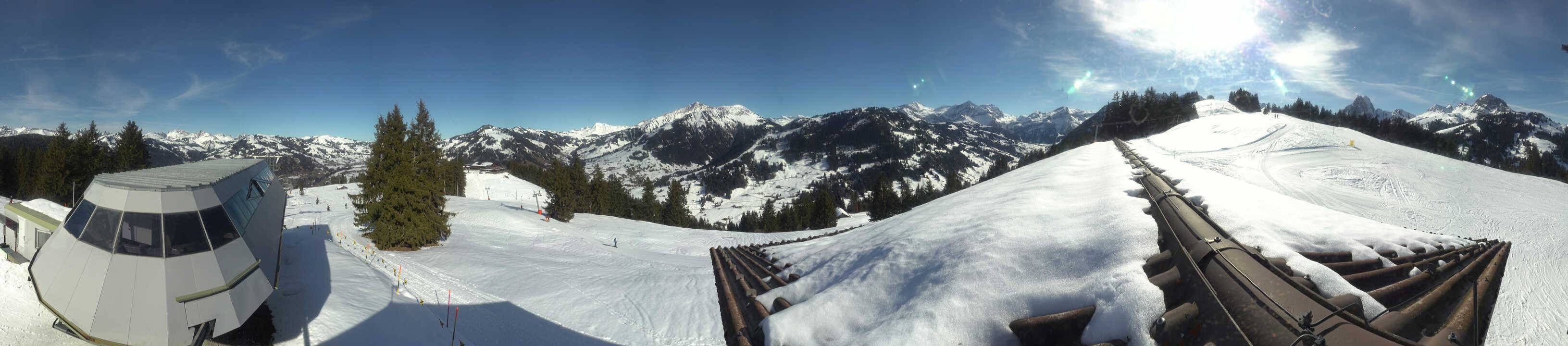 Archived image Webcam Gstaad - Top Station Saanen-Eggli