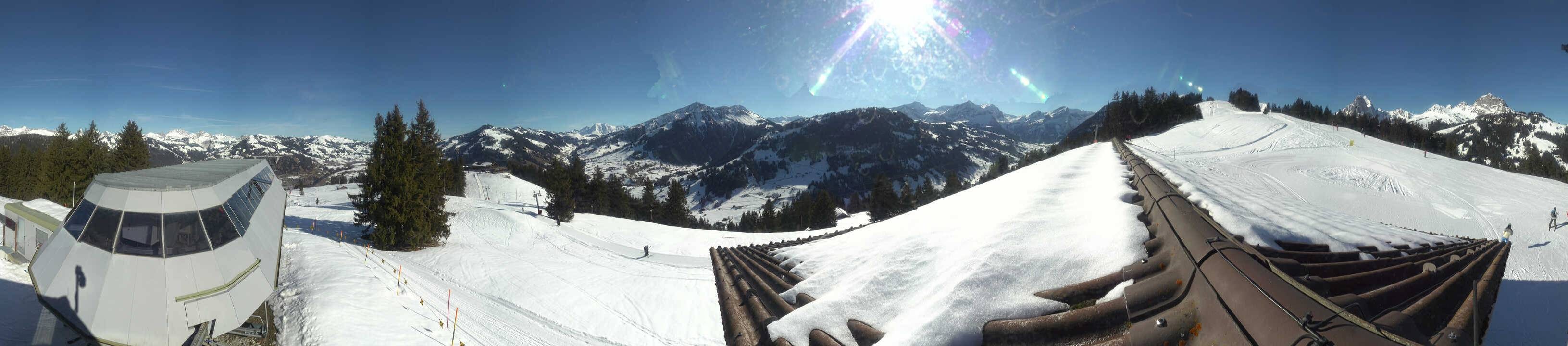 Archived image Webcam Gstaad - Top Station Saanen-Eggli