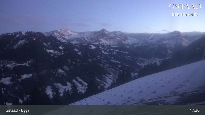 Archiv Foto Webcam Gstaad - Blick zum Eggli Bergrestaurant