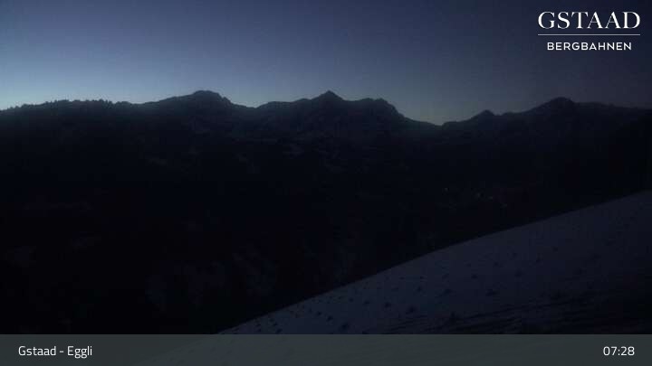Archiv Foto Webcam Gstaad - Blick zum Eggli Bergrestaurant