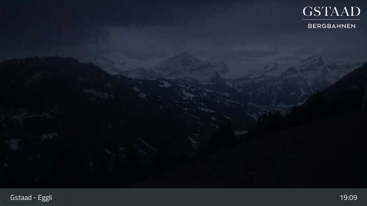 Archiv Foto Webcam Gstaad - Blick zum Eggli Bergrestaurant