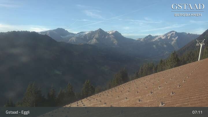 Archived image Webcam Gstaad - Eggli Mountain Restaurant