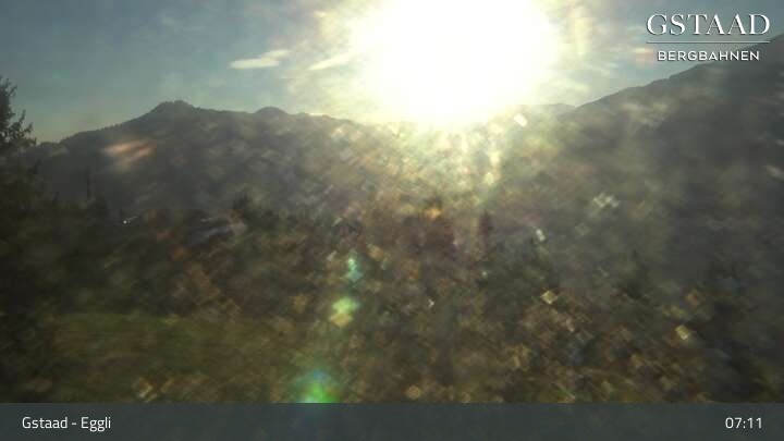 Archiv Foto Webcam Gstaad - Blick zum Eggli Bergrestaurant
