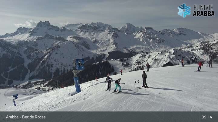 Archiv Foto Webcam Arabba - Bergstation Monte Burz