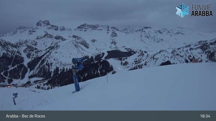 Archiv Foto Webcam Arabba - Bergstation Monte Burz