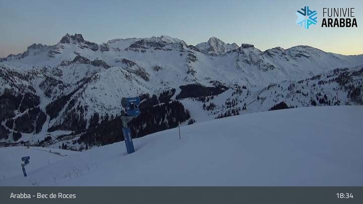 Archiv Foto Webcam Arabba - Bergstation Monte Burz