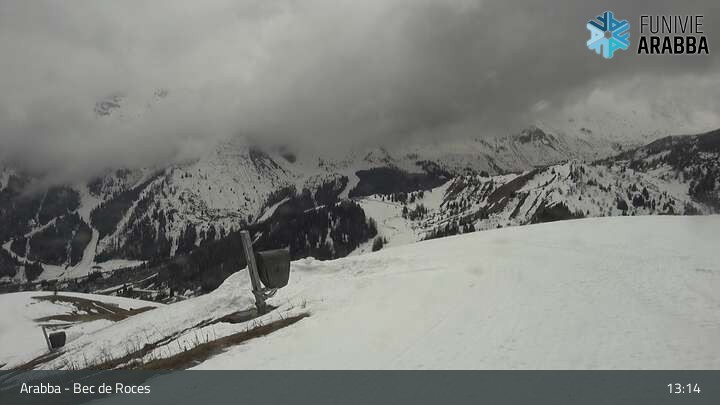Archiv Foto Webcam Arabba - Bergstation Monte Burz