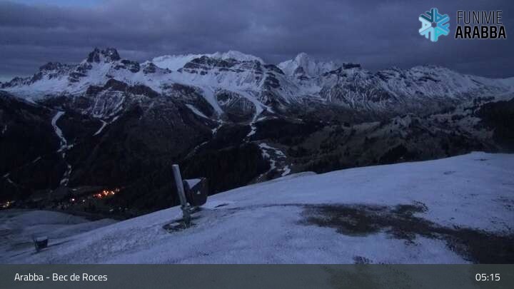 Archiv Foto Webcam Arabba - Bergstation Monte Burz