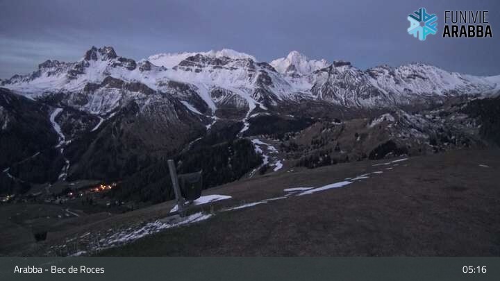 Archiv Foto Webcam Arabba - Bergstation Monte Burz