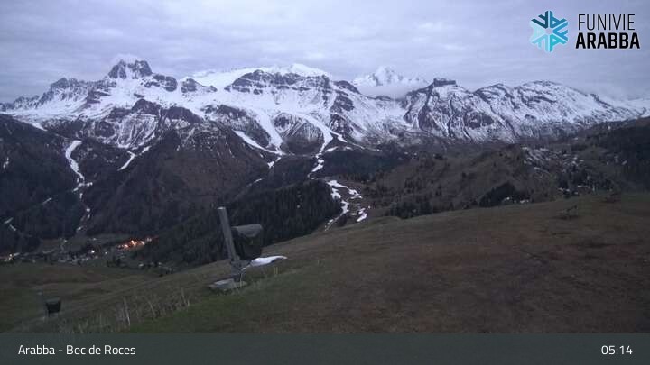 Archiv Foto Webcam Arabba - Bergstation Monte Burz