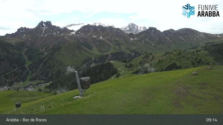 Archiv Foto Webcam Arabba - Bergstation Monte Burz