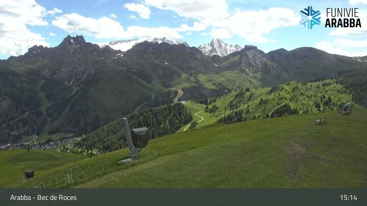 Archiv Foto Webcam Arabba - Bergstation Monte Burz