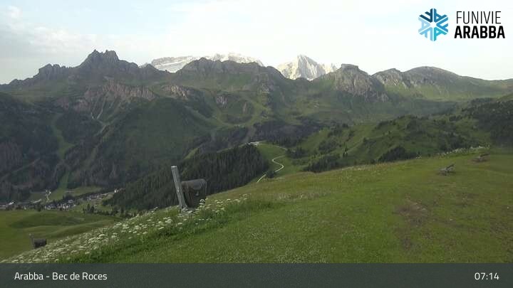 Archiv Foto Webcam Arabba - Bergstation Monte Burz