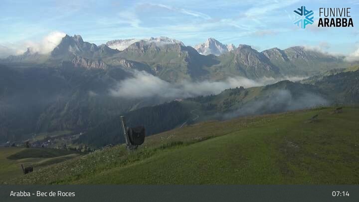 Archiv Foto Webcam Arabba - Bergstation Monte Burz