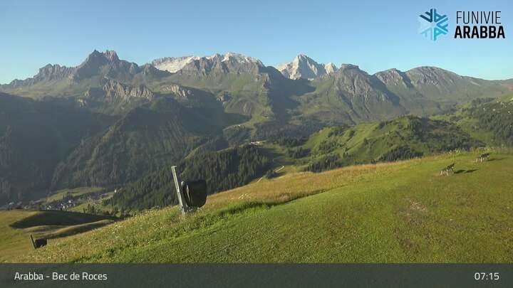 Archiv Foto Webcam Arabba - Bergstation Monte Burz