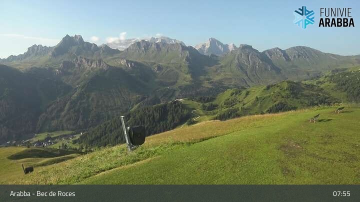 Archiv Foto Webcam Arabba - Bergstation Monte Burz