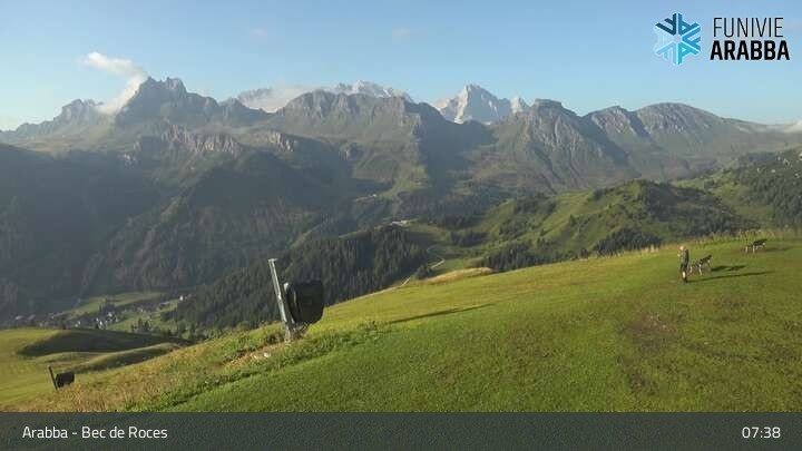 Archiv Foto Webcam Arabba - Bergstation Monte Burz