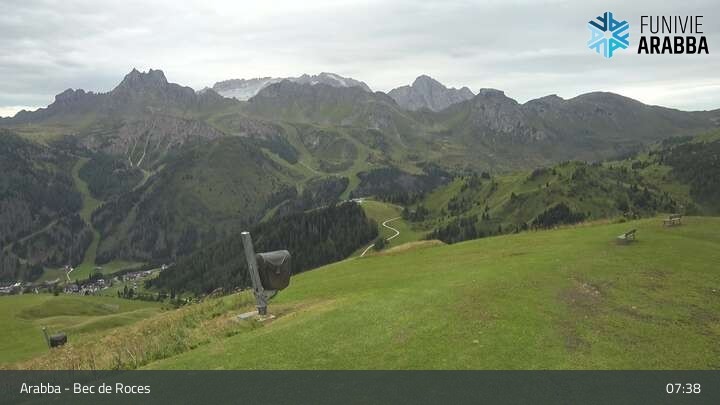 Archiv Foto Webcam Arabba - Bergstation Monte Burz