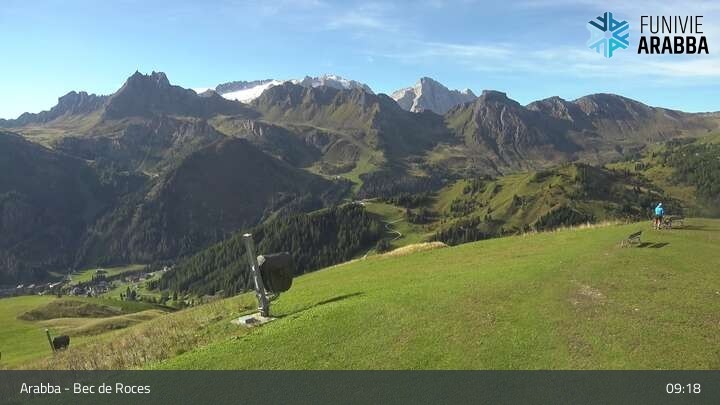 Archiv Foto Webcam Arabba - Bergstation Monte Burz