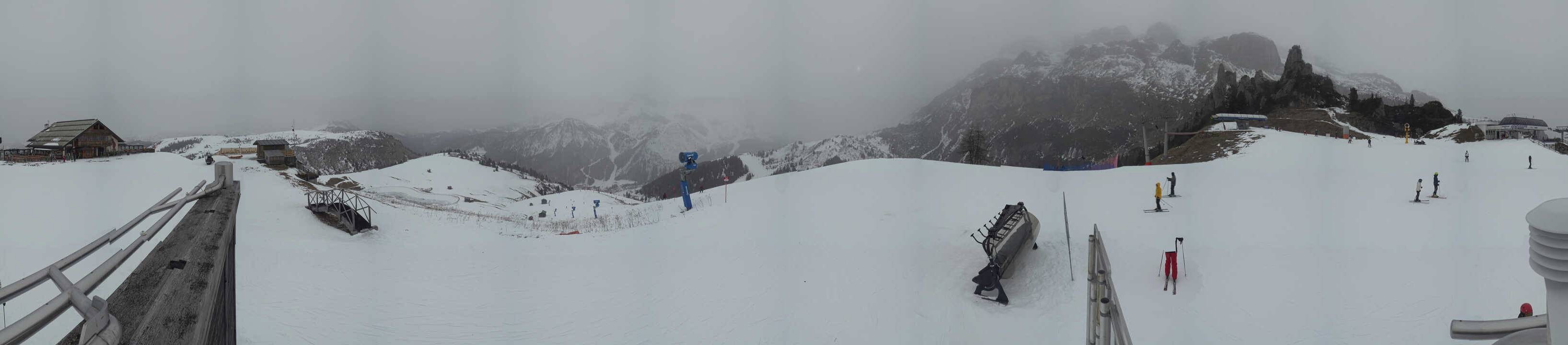 Archiv Foto Webcam Arabba - Bergrestaurant am Monte Burz