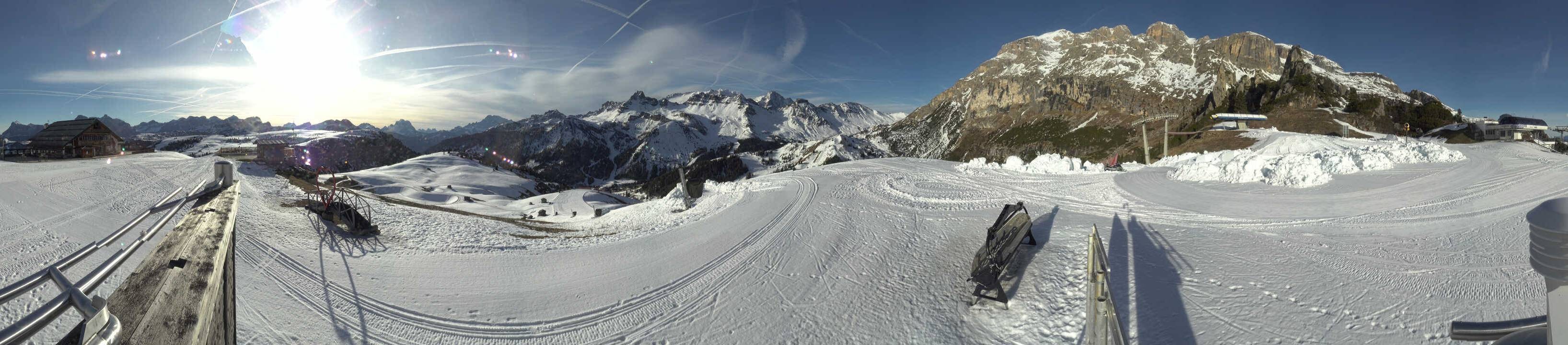 Archiv Foto Webcam Arabba - Bergrestaurant am Monte Burz