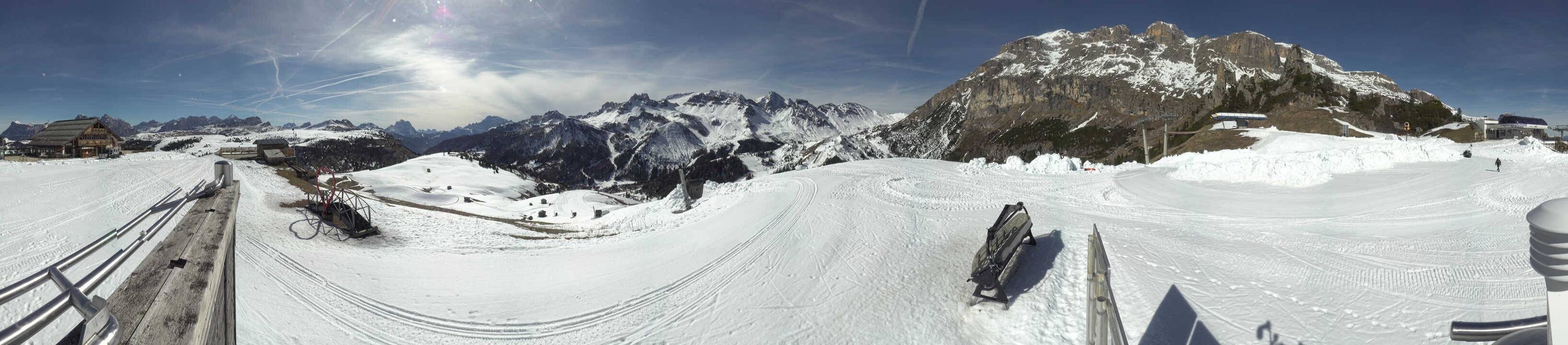 Archiv Foto Webcam Arabba - Bergrestaurant am Monte Burz